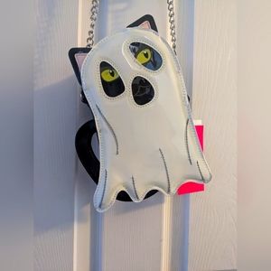 NWT Betsy Johnson Ghost cat purse